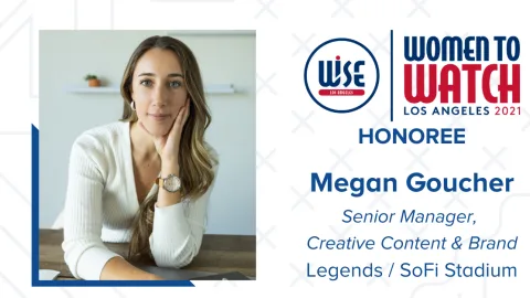 Megan Goucher Named Women To Watch, 2021 by WISE Los Angeles