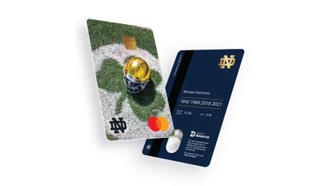 NOTRE DAME GLOBAL PARTNERSHIPS AND DESERVE LAUNCH NEW NOTRE DAME CREDIT CARDS